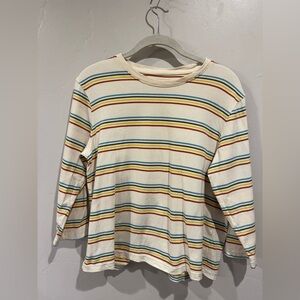 L.L. Bean Multicolor Striped Cotton Top